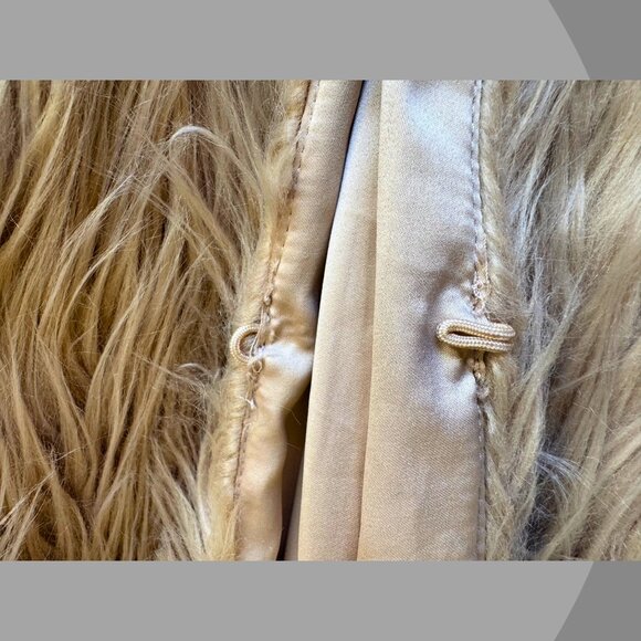 Ro & De Faux Fur Vest Beige – Size M - Picture 4 of 4